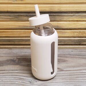 Bink 27oz Day Water Bottle Straw Cap Latte